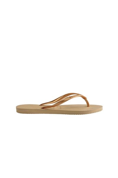 Havaianas Λεπτές χρυσές χρυσές γυναικείες παντόφλες