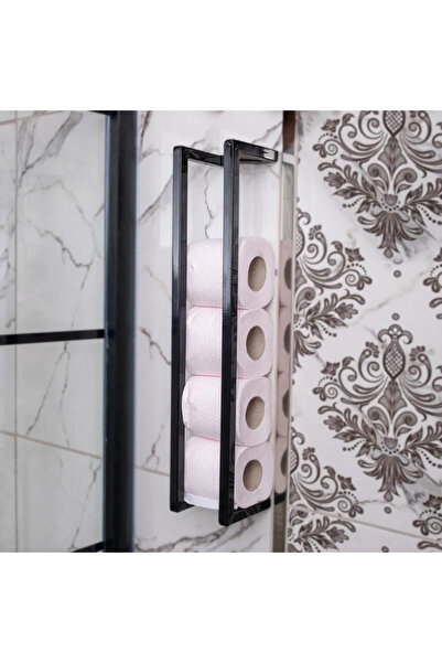 Corelle Kitchen Tuvalet Kağıtlık Raf Model Metal Siyah