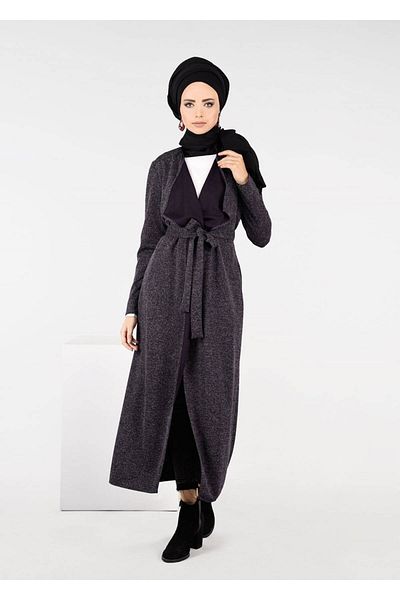 TRENDTESETTÜR Γυναικείο μπουφάν με λεπτομέρεια Plum Belt 4933