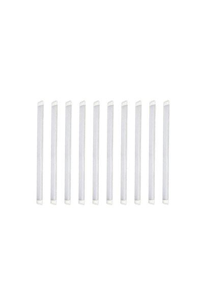 Genel Markalar 10'lu Paket 120 Cm 40 Watt Çift Sıra Ledli Led Bant Armatür 6500 Kelvin Beyaz Renk