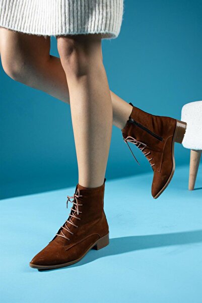 ShoeTek Imelda Γυναικείες μπότες & μποτάκια με κορδόνια από καστόρι