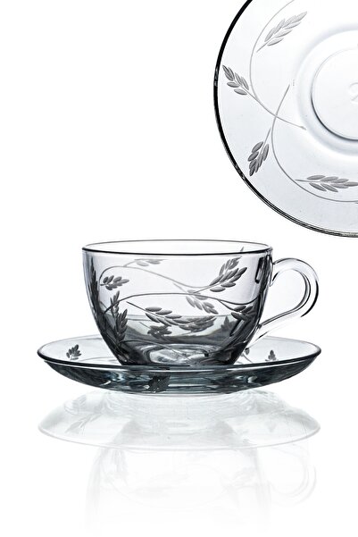 DECOCIA Basic Fincan Set 6 Kişilik 12 Parça 238cc Sürgün Desenli
