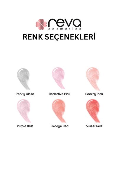 REVA Hi-Shine Lip Gloss - Shiny Lip Gloss, Rose Pigment - No: 201 - Vegan & Clean Content