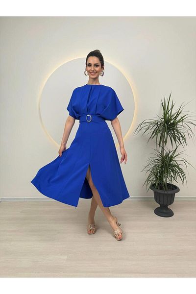 conconmoda Anjel Midi Dress - Belt Detailed