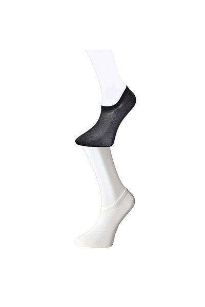 CPU ELEKTRONİK Black and White Men's Invisible Socks 3 pairs