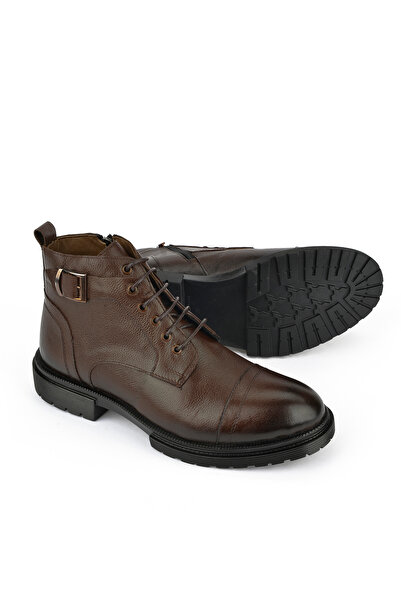 Ziya , Erkek Hakiki Deri Bot 133447z306 Kahve