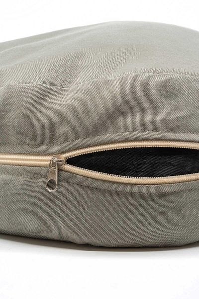 Yogabu Buckwheat Shell Filled Meditation Cushion-Grey
