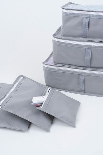 ALTINPAMUK 6-piece Gray Luggage Organizer Suitcase Organizer Set