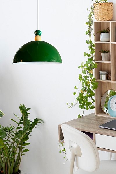 Bamyum Yimpi Green Chandelier - Single Pendant Lamp Patisserie, Living Room, Kitchen, Hairdresser, Cafe Lamp Decorative Lighting