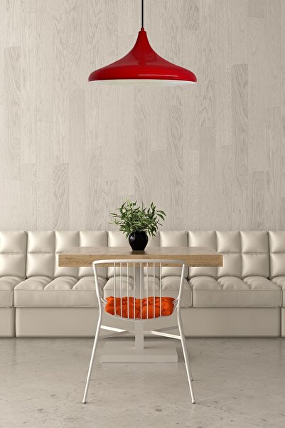 Bamyum 45 cm Çaplı Champion Xl Kırmızı Avize Tekli Sarkıt Lamba Cafe Restoran Salon Mutfak Avizeleri
