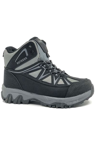 Kids Club Shoes Ruffon 2301 Outdoor Rubber Αντιολισθητική Ορθοπεδική Σόλα Παιδικές Μπότες SMOKED