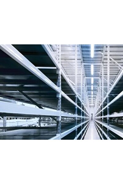 Genel Markalar 10'lu Paket 120 Cm 40 Watt Çift Sıra Ledli Led Bant Armatür 6500 Kelvin Beyaz Renk