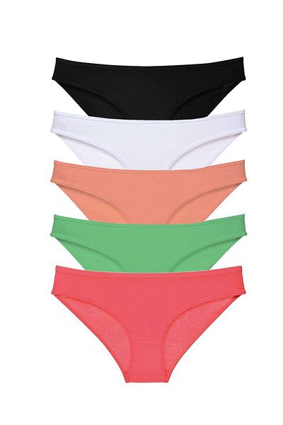 Angoravi 5 Pieces Super Eco Set Lycra Women's Slip Panties 517