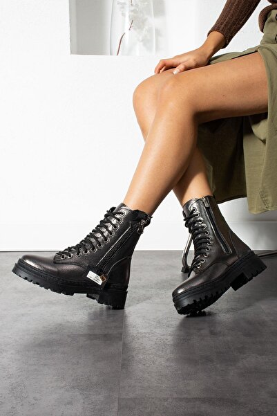 ShoeTek Savanna Жіночі черевики та ботильйони на шнурівці, платинові, зі зморшкуватою шкірою