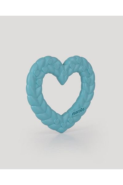 lets be child Blue Heart Patterned Baby Teether