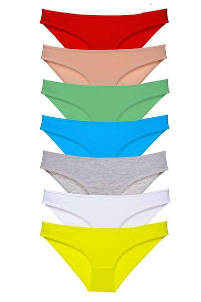 AC BOX 7 τεμάχια Super Eco Σετ Lycra Γυναικεία Slip Panties Multi Color