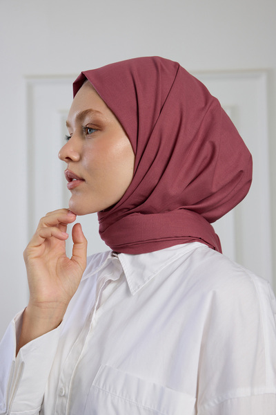 PURESCARFS Pure Pamuk Şal Gül Kurusu