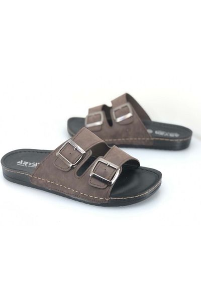 Kids Club Shoes Aryan D.r Συνιστώμενες Ορθοπεδικές Ανδρικές Παντόφλες ΚΑΦΕ