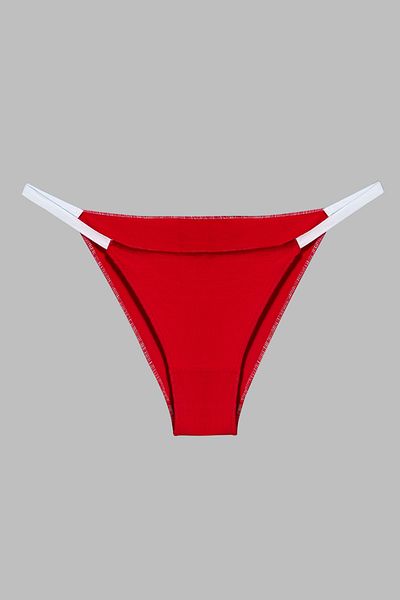 Yohannes Club Women's 3-Piece String Set - Brazilian, T-Thong and Thong, Red, Salmon, Black