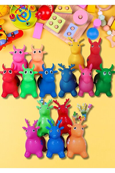 Genel Markalar Şişme Zıp Zıp Hayvanlar Pilates Eşeği Oyuncak Pompa Dahil