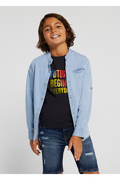 MAYORAL Cămașă de vară din denim pentru băiat 6118