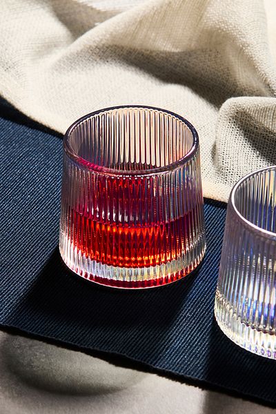 Perotti Mose Luster 160ml Japanese Style 2-Piece Crystal Whiskey Cocktail Soft Drink Glass