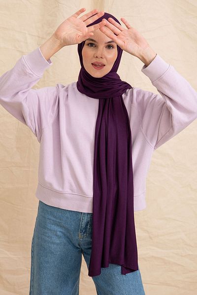 PURESCARFS Plum Combed Shawl