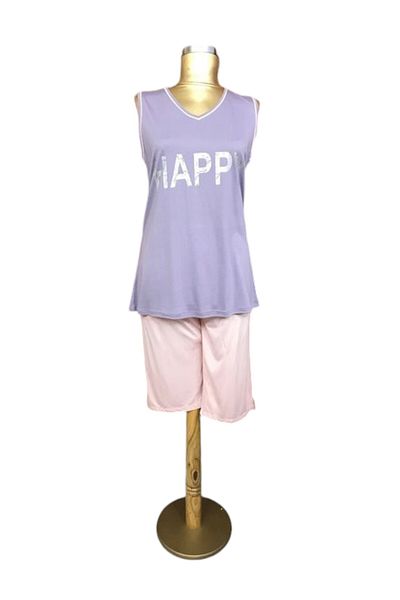NENA COLLECTION Nena Women's Sıfirkol Capri Suit -26122-lilac