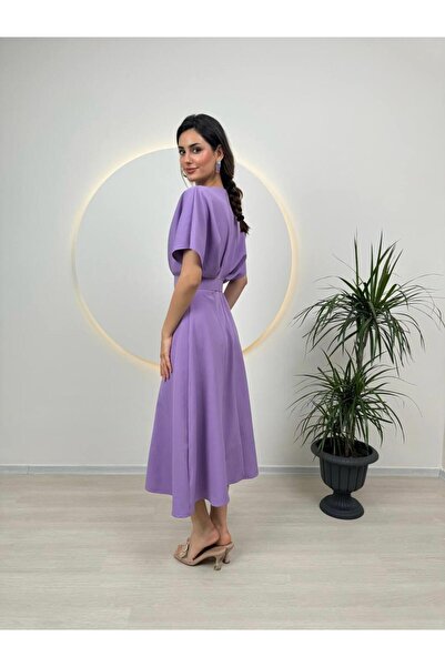 conconmoda Kemer Detaylı Anjeli Midi Elbise