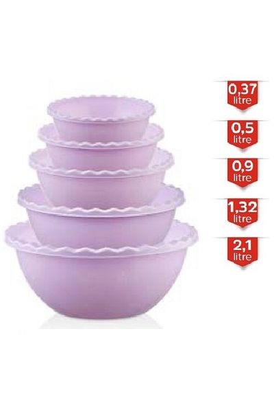 Ethab Ticaret 5-Piece Knurled Round Badya Royaleks-Mrd809