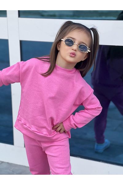 CINARIUM Girl Boy Unisex Children's Long Sleeve Tracksuit Bottom Top Set