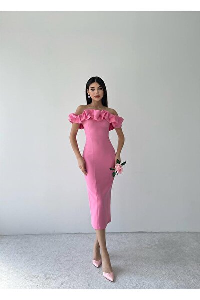 conconmoda Κομψό στράπλες γυναικείο φόρεμα - Midiboy