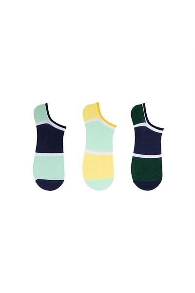 The Socks Company 3 ζευγάρια ανδρικές αόρατες κάλτσες με μοτίβο ειδικό κουτί (152P)