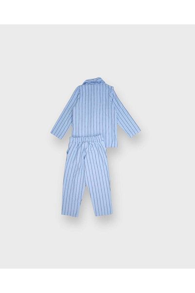 rg kidsstore Λινό ριγέ νεανικό κοστούμι