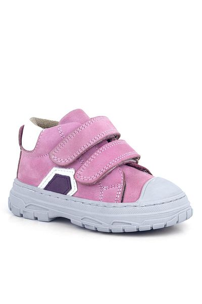 Rakerplus Tails Genuine Leather Pink Velcro Children's Sports Boots