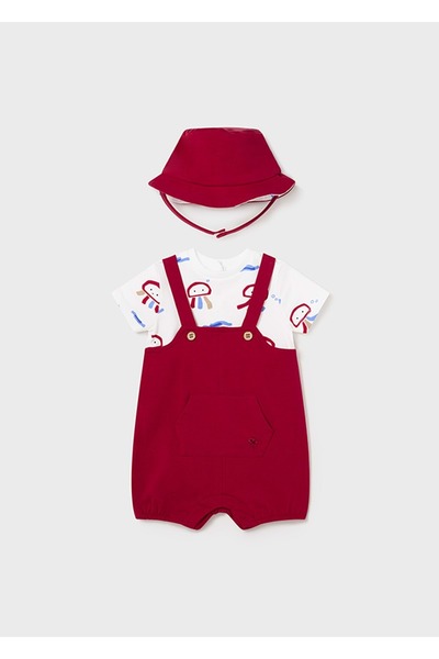 MAYORAL Baby Boy Jumpsuit Red