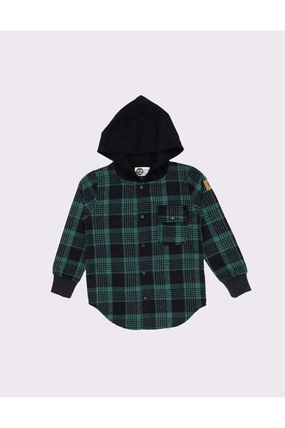 rg kidsstore Cămașă pentru copii în stil lumberjack - cu detaliu cu snap