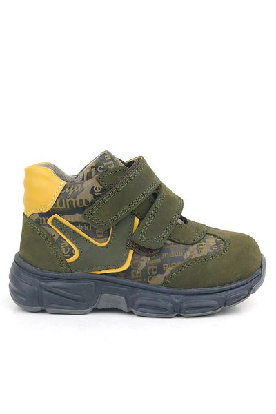 Rakerplus Genuine Leather Khaki Yellow Baby Sports Boots