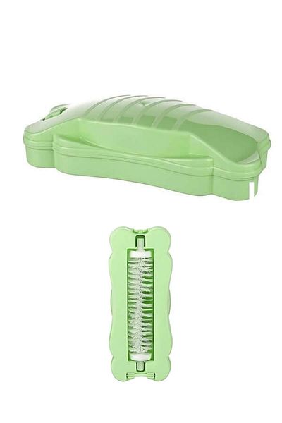 onixe Green Single Brush Butterfly Design Purse - 17x7x4 cm