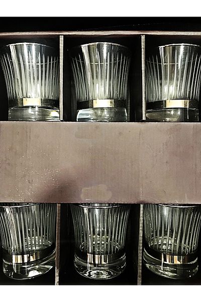 Paşabahçe Silver Water Cup 6 Pieces