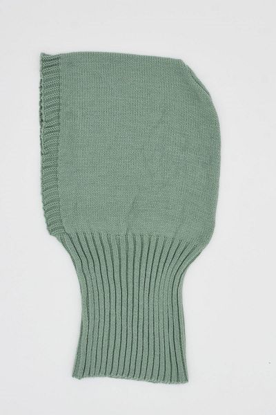 Külah Balaclava Women's Knitwear Snow Mask Beanie Neck Collar Water Green