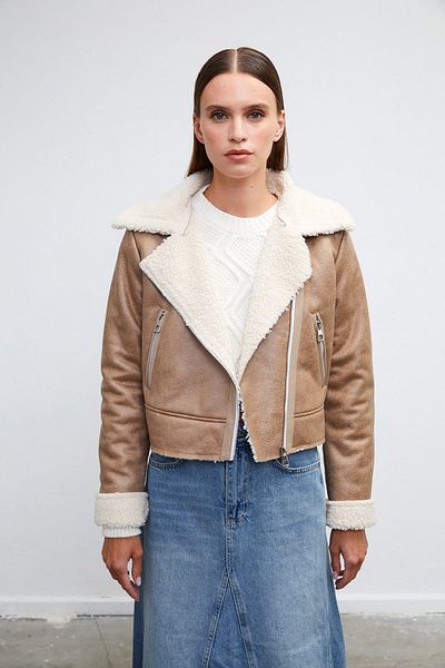 VATKALI Bikerjacke aus Kunstleder