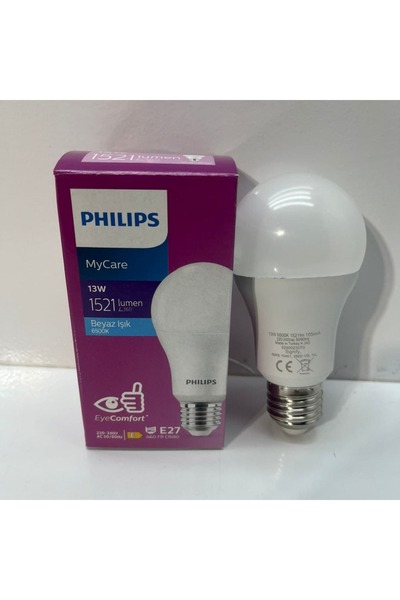 Philips Mycare 13 W 6500K Beyaz Işık E27 LED Ampul