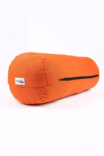 Yogabu Orange Bolster Cushion - Long Cut