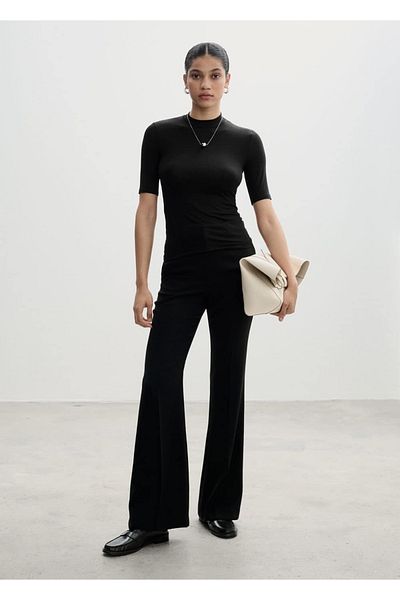 MANGO Woman Short-Sleeved Knitwear T-Shirt