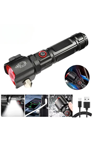 farissu Full Metal Tasarım Çakarlı Zomlu 26650 8800mah Li-ion Bataryaya Sahip...