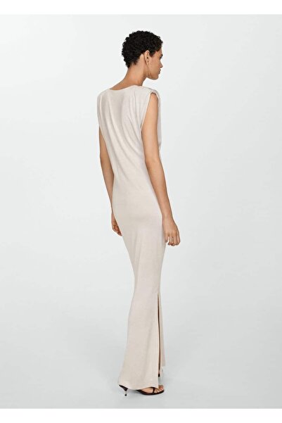 MANGO Woman Vatkalı Triko Elbise