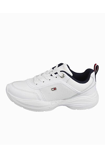Tommy Hilfiger Logolu Deri Kalın Tabanlı Sneaker Ayakkabı  AYAKKABI FW0FW07818 0K5