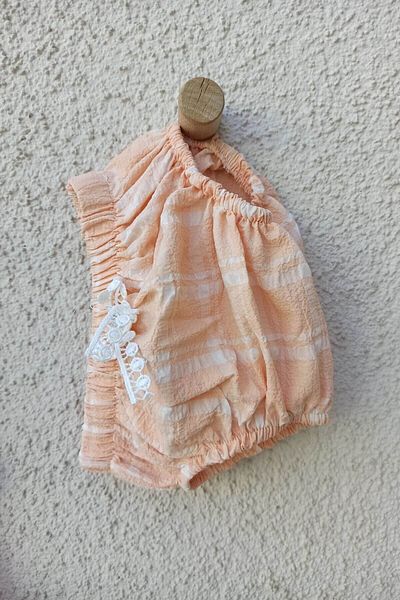 Elçi Baby Girl Strappy Checkered Pantyhose Baby Dress
