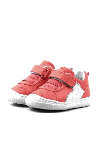 Rakerplus Pup Genuine Leather Red Velcro Elastic First Step Baby Shoes